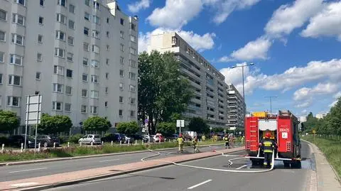 Koparka uszkodziła rurę, wyciek gazu na Ursynowie