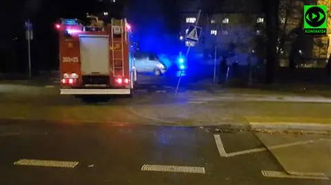 Pożar auta przy Wileńskim. Dwa zastępy w akcji