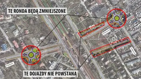 Poprawiają tunel w Falenicy.  Mniejsze ronda, obcięte wąsy