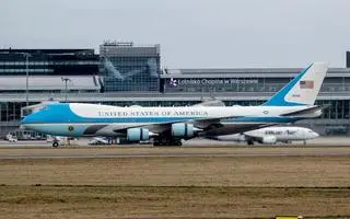 Prezydencki boeing 747 na Lotnisku Chopina