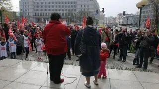 Manifestacja środowisk anarchistycznych