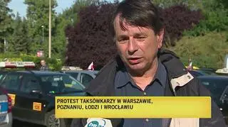 Taksówkarze o swoim proteście 