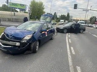 Zderzenie na rondzie Zesłańców Syberyjskich 