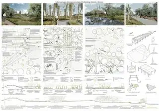 Trzecia nagroda w konkursie na koncepcję parku naturalnego na Golędzinowie