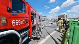 Pożar autobusu z dziećmi