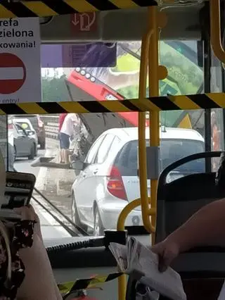 Wypadek autobusu na S8