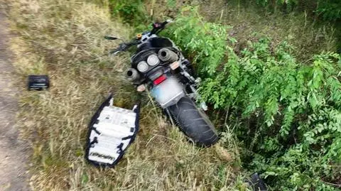 Motocyklista zginął na prostej drodze. Nie powinien prowadzić