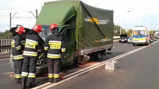 Wypadek na moście Gdańskim