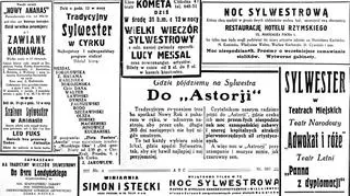 Sylwestrowe reklamy z 1929 roku