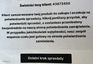 Wiadomość w sprawie "zakupu"