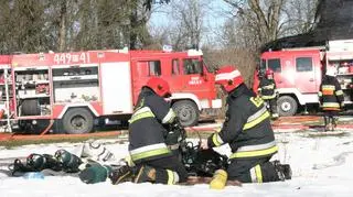 Pożar zabytkowego dworku