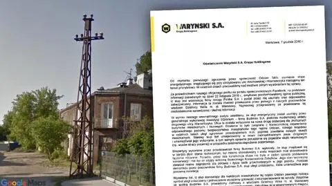 Rozebrali stuletni słup