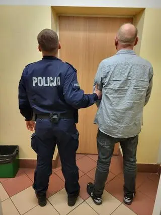 Mężczyzna zatrzymany przez policję 