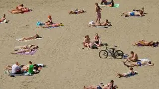 Opalanie na plaży