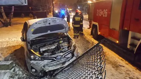 Niecodzienny finał kraksy w Rembertowie 