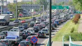 Korek w alei Prymasa Tysiąclecia