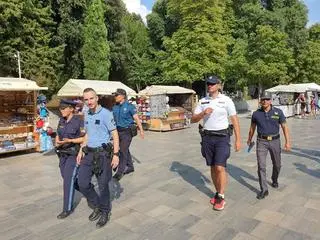 Polscy policjanci asystujący w Chorwacji