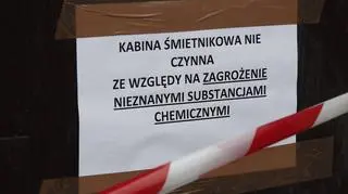 Chemikalia w śmietniku