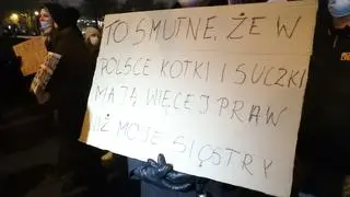 Protest przed Sejmem