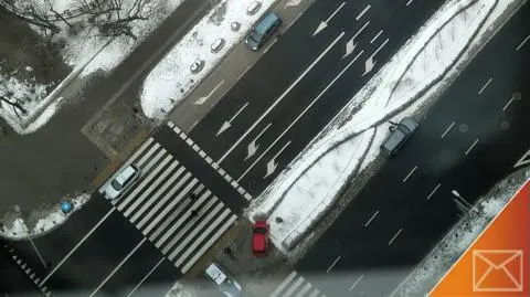 Kolizja z okien biura na 30. piętrze