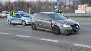 Policyjny pościg zakończył się na Modlińskiej