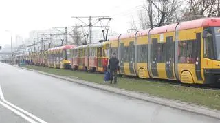 Zderzenie tramwajów na ul. Broniewskiego.