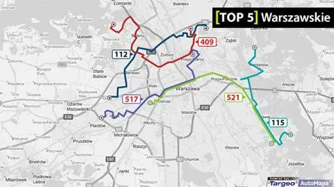 Warszawskie TOP 5: najdłuższe linie autobusowe