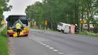 Poważny wypadek na krajowej "17"