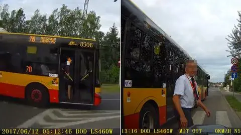 Groźny manewr, potem wyzwiska. Kierowca autobusu "na dywaniku"