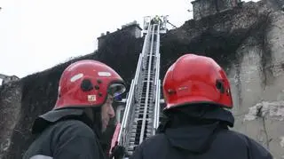 Pożar kamienicy na Pradze Południe