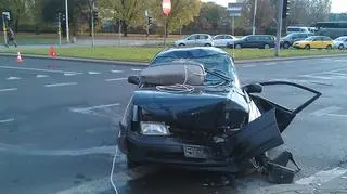 Groźny wypadek na Ochocie