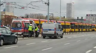 Potrącenie w Al.Jerozolimskich