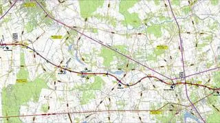 Plan orientacyjny S7 Warszawa-Grojec