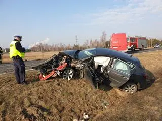 Wypadek w miejscowości Oblin