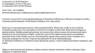 Petycja licelistów do urzędników 