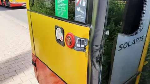 Kolizja z udziałem autobusu