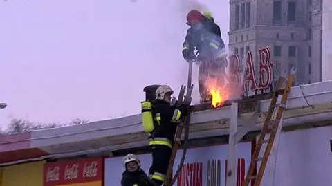 Pożar przy Marszałkowskiej / fot. TVN Warszawa