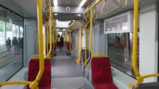 Wnętrze nowego tramwaju Hyundai