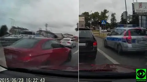 Pościg pod Warszawą. Brawurowa ucieczka pirata w BMW