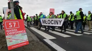 Protest w Łomiankach