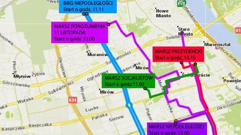 Marsze i bieg w Święto Niepodległości. Sprawdź  trasy