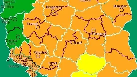IMiGW ostrzega: w nocy burza z gradem