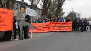 Protest mieszkańców Radiowa