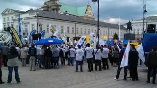 Protest związkowców