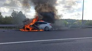 Pożar auta na obwodnicy