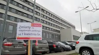 Parking tylko dla klientów urzędu