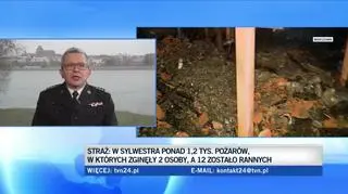 Sylwestrowe interwencje strażaków w Warszawie