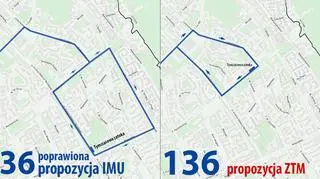 Proponowane zmiany w trasie linii 136