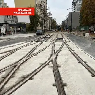 Budowa linii tramwajowej na Kasprzaka