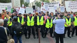 Protest Razem na Miodowej